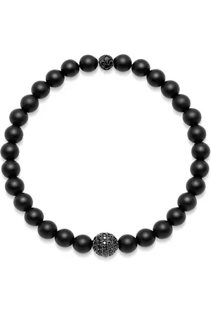 Nialaya Matte onyx beaded bracelet