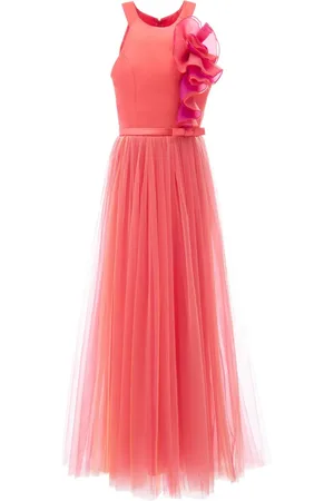 Tulleen Malaga ruffled tulle gown