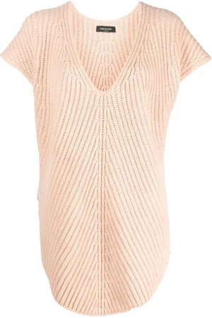 Fabiana Filippi Cashmere V-neck knitted top