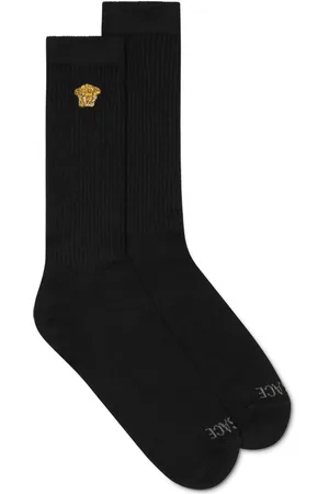 VERSACE Medusa-embroidered ribbed socks