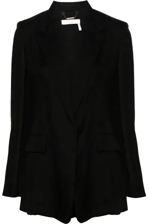 Chloé Open-front ramie blazer