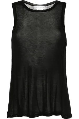 Victoria Beckham M??lange lyocell tank top