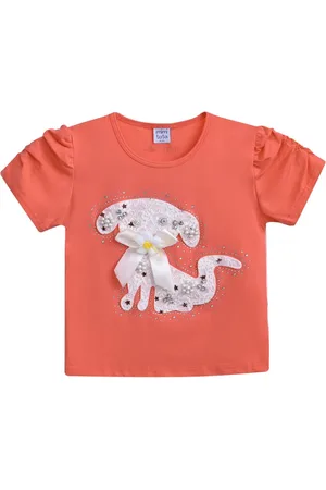 Mimi Tutu Puppy-appliqu?? T-shirt
