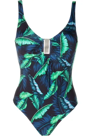 Lygia & Nanny Mirassol leaf-print swimsuit