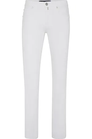 BILLIONAIRE Logo-embroidered straight-cut jeans