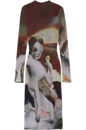 MUGLER Sunset Sees midi dress