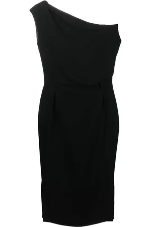 ALEXANDRE VAUTHIER One-shoulder draped midi dress