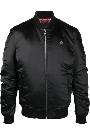 Philipp Plein Teddy bear print bomber jacket