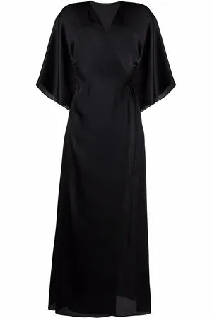 CARINE GILSON Tie-waist silk dressing gown