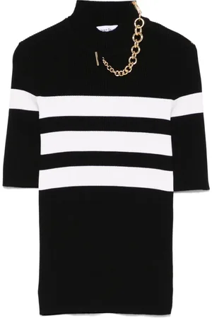 Jean Paul Gaultier Striped knitted T-shirt