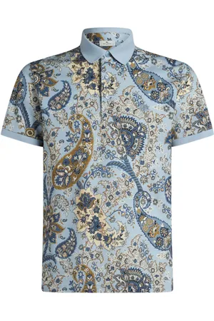 Etro Floral paisley print polo shirt