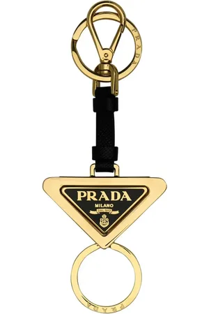 Prada Triangle-logo keyring