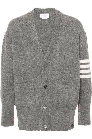 Thom Browne 4-Bar m??lange wool cardigan