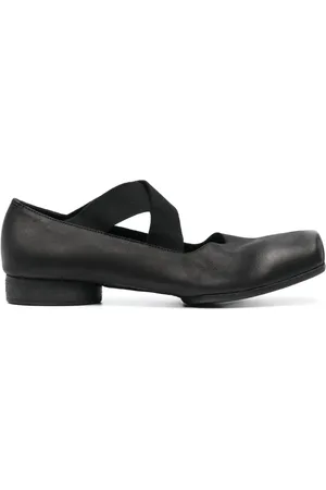 UMA WANG 23mm square-toe leather ballerina shoes