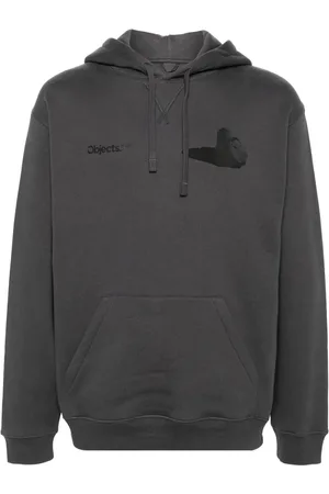 Objects IV Life Boulder-print cotton hoodie