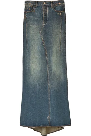 Marc Jacobs Fluted denim maxi skirt