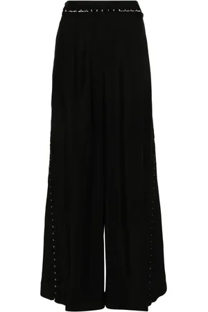 MUGLER Hook & Eye wide-leg trousers
