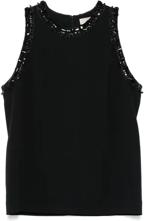 Elie saab Embroidered cady top