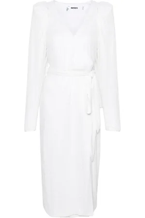 ROTATE Sequined midi wrap dress