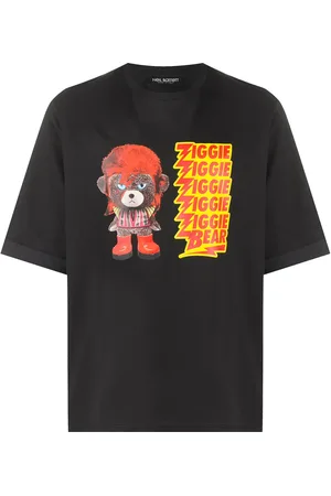 Neil Barrett Ziggie bear print cotton T-shirt