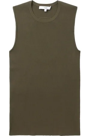 tibi Cutout-detail ribbed top