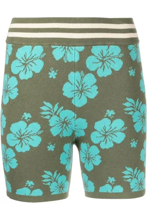 The Upside Aloha-knit spin shorts