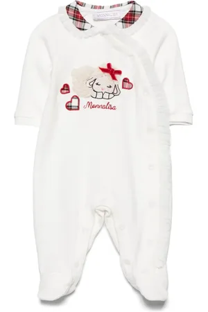 MONNALISA Sheep-motif cotton pyjama