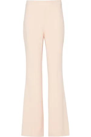 Twin-Set Logo-plaque cady flared trousers
