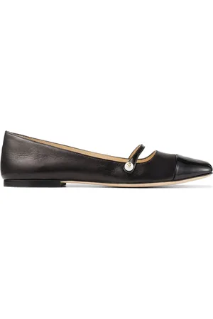Jimmy Choo Elisa leather ballerina shoes