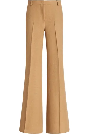 Etro Pressed-crease flared trousers