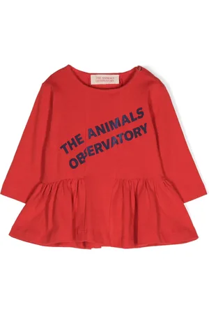 The Animals Observatory Wildebeest logo-print dress