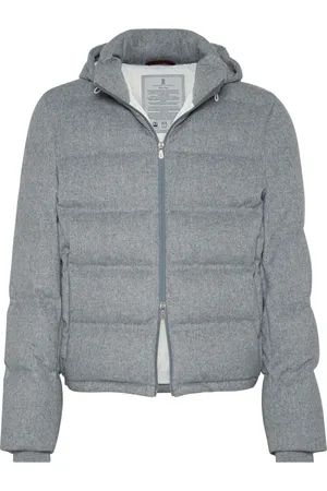 Brunello Cucinelli Quilted hooded down jacket