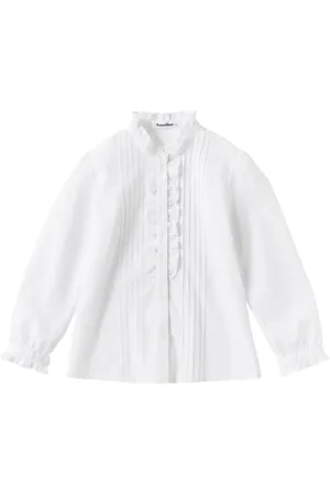 Familiar Ruffled long-sleeve blouse