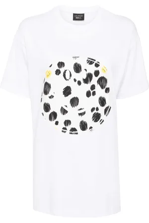 JOSHUA SANDERS Smiley-motif oversized t-shirt