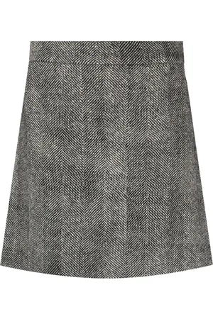 Fabiana Filippi Herringbone A-line miniskirt