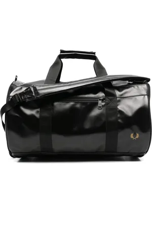 Fred Perry Logo-embroidered duffle bag