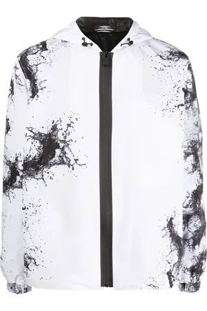 Philipp Plein Splash-print hooded jacket