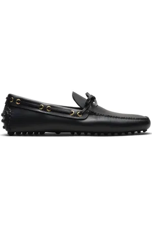 CAR SHOE Lace-up leather boat shoes