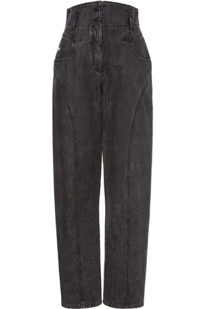 Alberta Ferretti High-rise straight-leg jeans