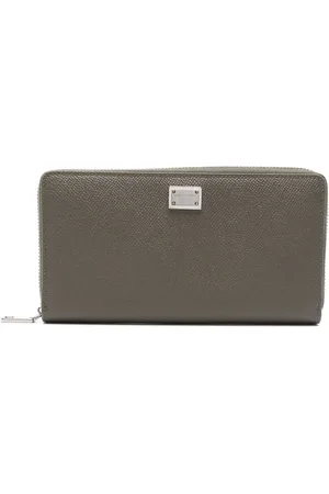 Dolce & Gabbana Dauphine logo-plaque leather wallet