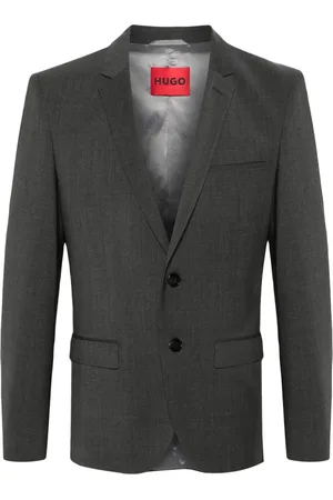 HUGO BOSS Notched-lapels single-breasted blazer