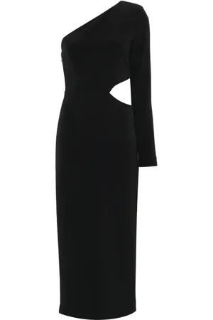 Twin-Set One-shoulder midi dress