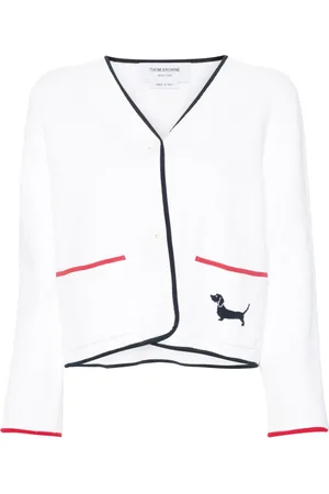 Thom Browne Pointelle-knit cardigan