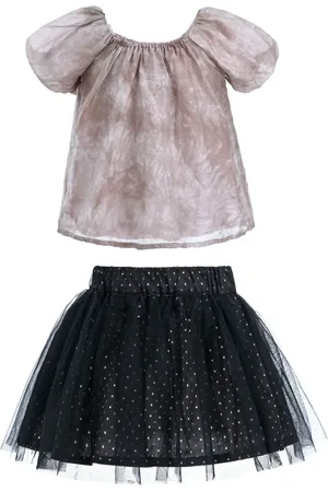 Mimi Tutu Floral-print blouse skirt set