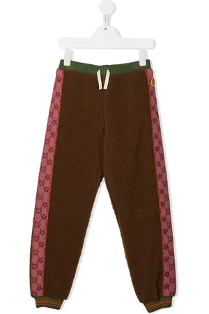 Gucci Logo-tape fleece track pants