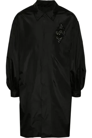 Simone Rocha Crystal-appliqu?? midi coat
