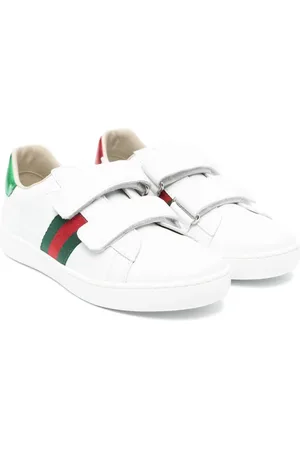 Gucci Web-detail leather sneakers