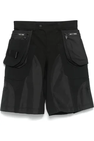 MUGLER Panelled-design cargo shorts