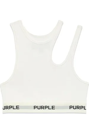 Purple Brand Cut-out cropped top