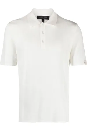RAG&BONE Harvey ribbed-knit polo shirt